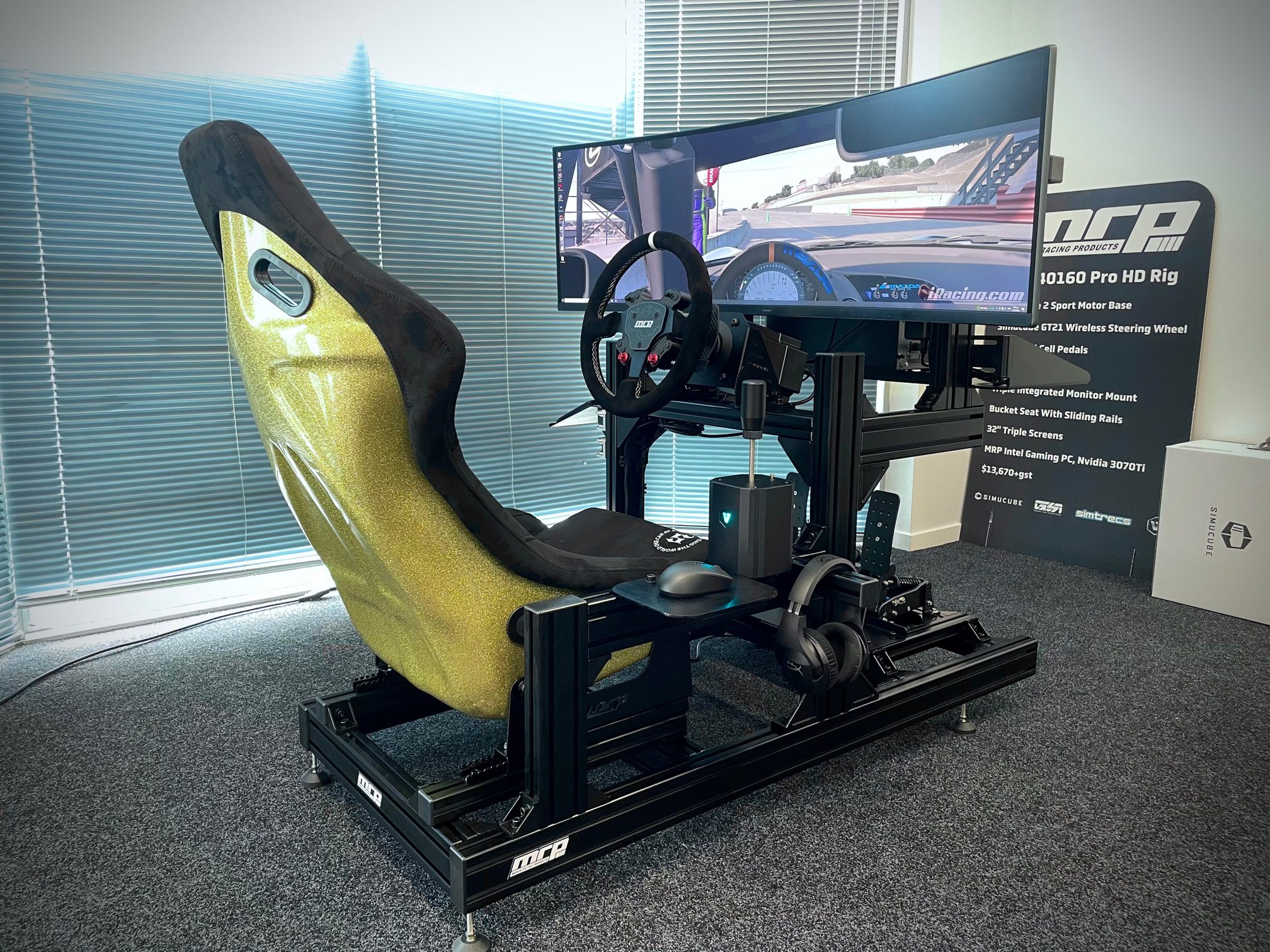 Racing Simulator Chassis EXTREME DUTY Fanatec Logitech Thrustmaster Sim Rig
